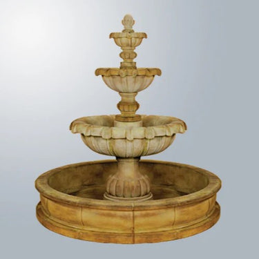 Giannini Garden Vistamar Three Tier Pond Fountain